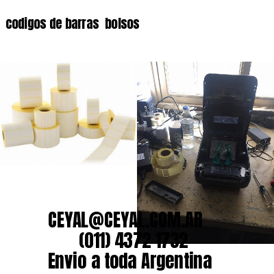 codigos de barras 	bolsos