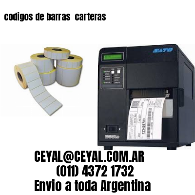 codigos de barras 	carteras