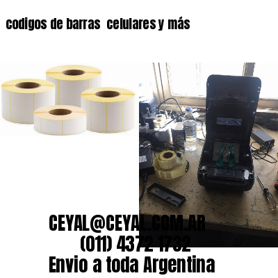 codigos de barras 	celulares y más