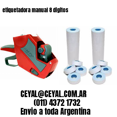 etiquetadora manual 8 digitos