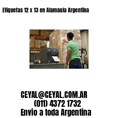Etiquetas 12 x 13 en Alamaula Argentina