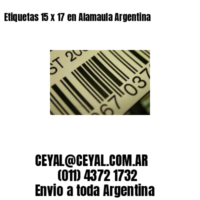 Etiquetas 15 x 17 en Alamaula Argentina