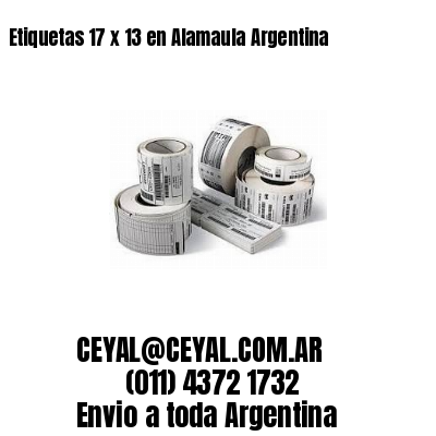 Etiquetas 17 x 13 en Alamaula Argentina