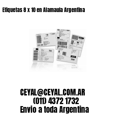 Etiquetas 8 x 10 en Alamaula Argentina