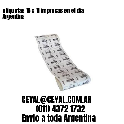 etiquetas 15 x 11 impresas en el dia – Argentina