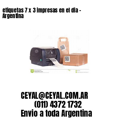etiquetas 7 x 3 impresas en el dia – Argentina