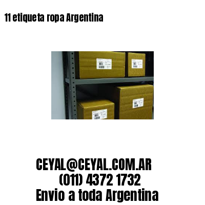 11 etiqueta ropa Argentina