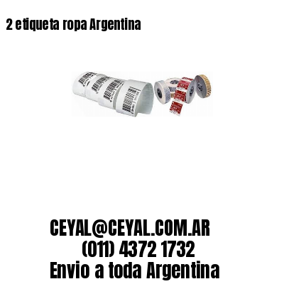 2 etiqueta ropa Argentina