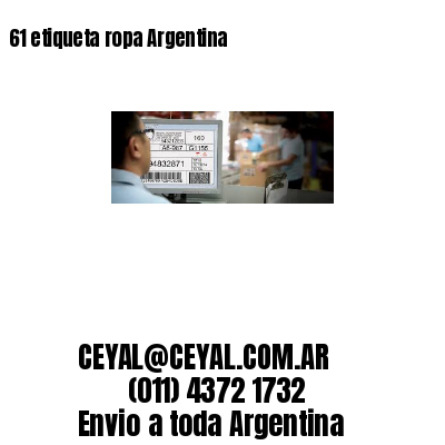 61 etiqueta ropa Argentina