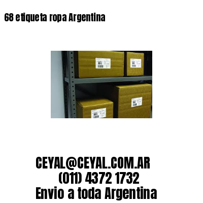 68 etiqueta ropa Argentina