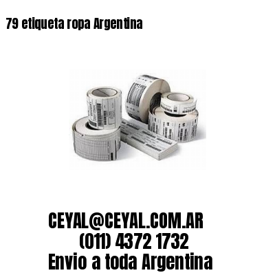 79 etiqueta ropa Argentina