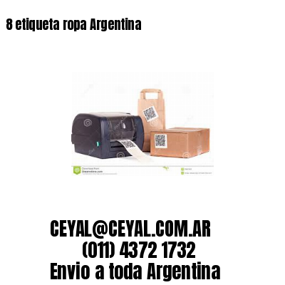 8 etiqueta ropa Argentina