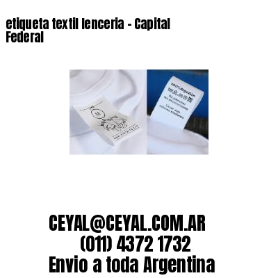 etiqueta textil lenceria – Capital Federal