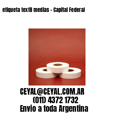 etiqueta textil medias – Capital Federal