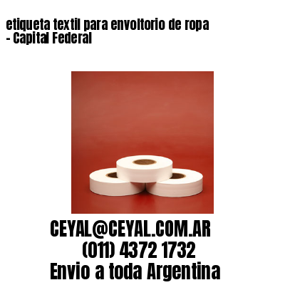 etiqueta textil para envoltorio de ropa – Capital Federal