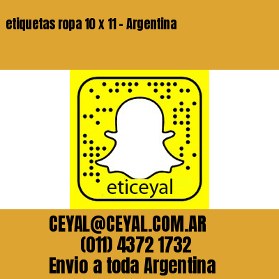 etiquetas ropa 10 x 11 – Argentina