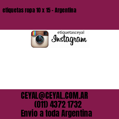 etiquetas ropa 10 x 15 – Argentina