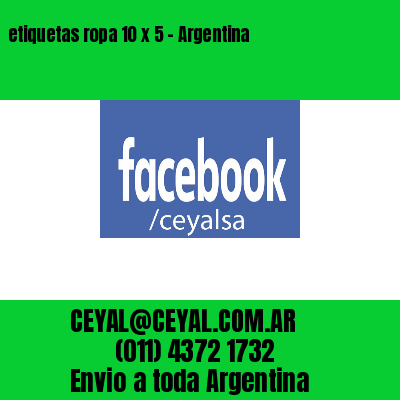 etiquetas ropa 10 x 5 – Argentina