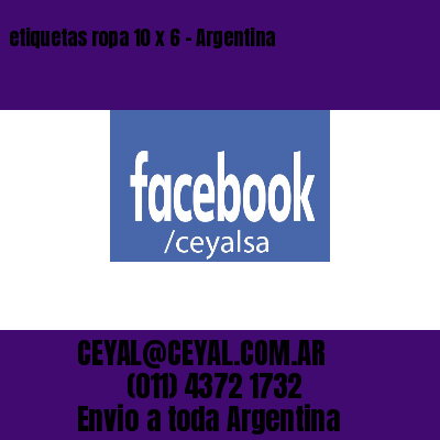 etiquetas ropa 10 x 6 – Argentina