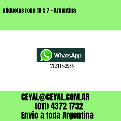 etiquetas ropa 10 x 7 – Argentina