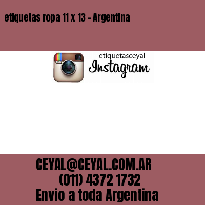 etiquetas ropa 11 x 13 – Argentina