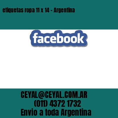 etiquetas ropa 11 x 14 – Argentina