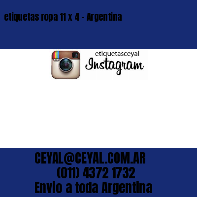 etiquetas ropa 11 x 4 – Argentina