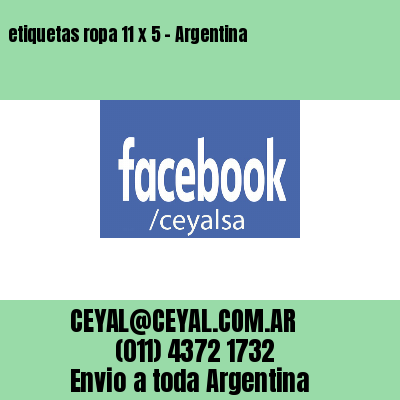 etiquetas ropa 11 x 5 – Argentina