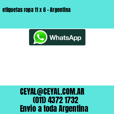 etiquetas ropa 11 x 6 – Argentina