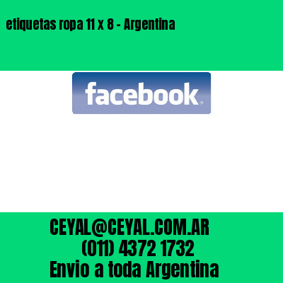 etiquetas ropa 11 x 8 – Argentina