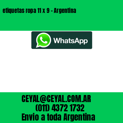 etiquetas ropa 11 x 9 – Argentina