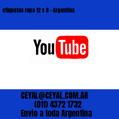 etiquetas ropa 12 x 8 – Argentina