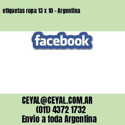 etiquetas ropa 13 x 10 – Argentina