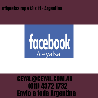 etiquetas ropa 13 x 11 – Argentina