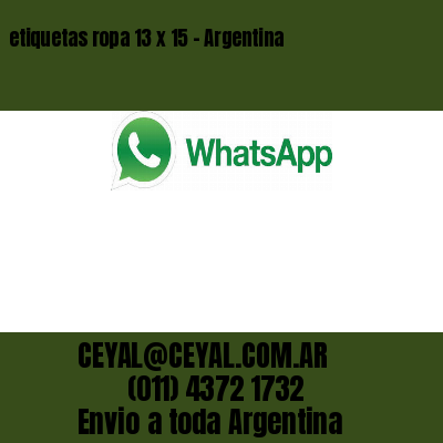 etiquetas ropa 13 x 15 – Argentina
