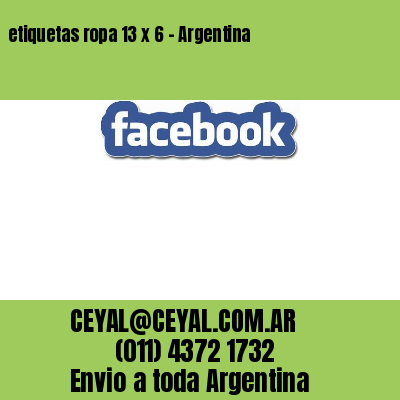 etiquetas ropa 13 x 6 – Argentina