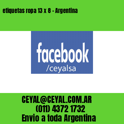 etiquetas ropa 13 x 8 – Argentina