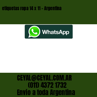 etiquetas ropa 14 x 11 – Argentina