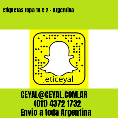 etiquetas ropa 14 x 2 – Argentina