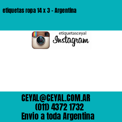 etiquetas ropa 14 x 3 – Argentina