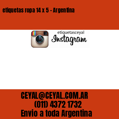 etiquetas ropa 14 x 5 – Argentina