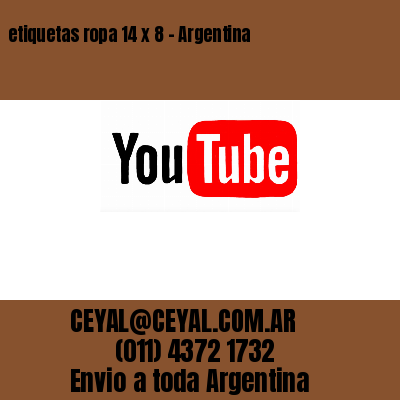 etiquetas ropa 14 x 8 – Argentina