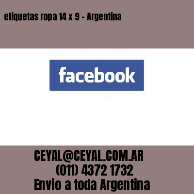 etiquetas ropa 14 x 9 – Argentina