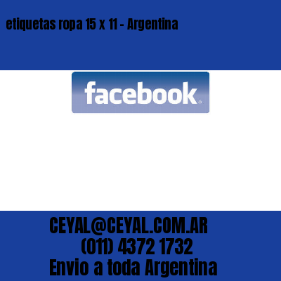 etiquetas ropa 15 x 11 – Argentina