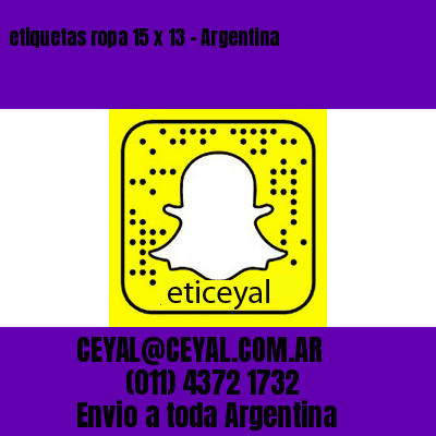etiquetas ropa 15 x 13 – Argentina