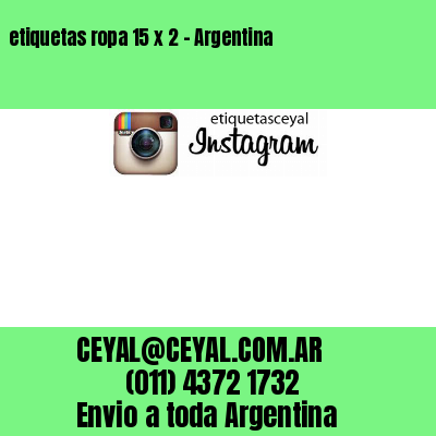 etiquetas ropa 15 x 2 – Argentina