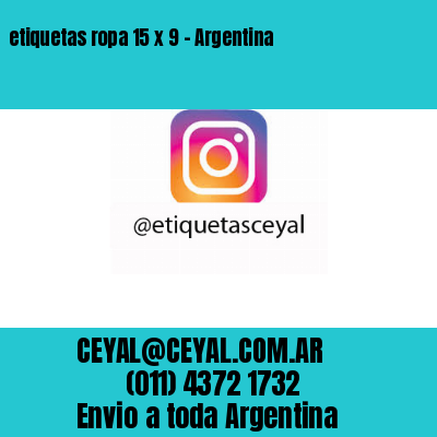 etiquetas ropa 15 x 9 – Argentina