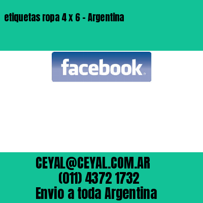etiquetas ropa 4 x 6 – Argentina