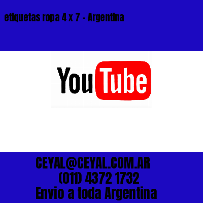 etiquetas ropa 4 x 7 – Argentina
