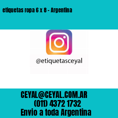 etiquetas ropa 6 x 8 – Argentina